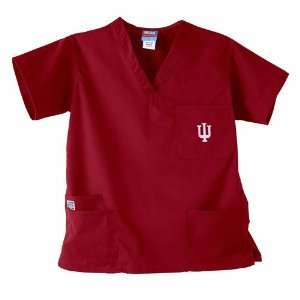  Indiana Hoosiers NCAA GelScrubs 5 Pocket Top (Crimson 