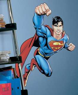 Big! SUPERMAN DC Comic WALL ACCENT MURAL Superhero BOYS  