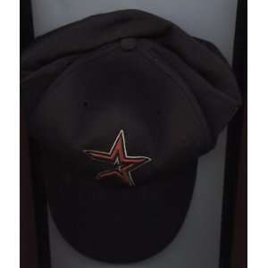 2001 Houston Astros Game Used Hat #18 Moises Alou   MLB Hats  
