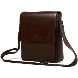   Leather Shoulder Bag for Business Mens Casual Style: Sports & Outdoors