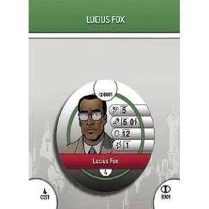    DC Heroclix Icons Lucius Fox Bystander Token Card 