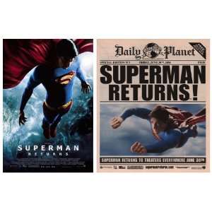 Superman Returns Promo Poster and Newspaper