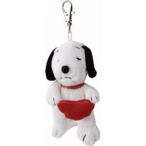  Peanuts   Merchandise   Plush Keychain (Snoopy With Heart 
