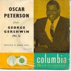   GEORGE GERSHWIN NO. 7 7 INCH (7 VINYL 45) UK COLUMBIA OSCAR PETERSON