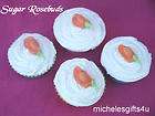 80 1 edible sugar icing cupcake toppers orange cake decorating