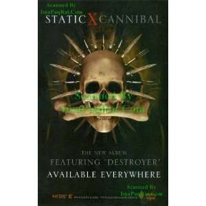Static X Cannibal featuring Destroyer Great Original Skull Photo 