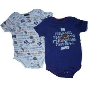  New York Giants 2pc Onesie Creeper Baby 12 Month: Baby