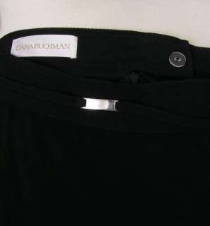 Dana Buchman Jacket Skirt Outfit Black Size 8 PERFECT  