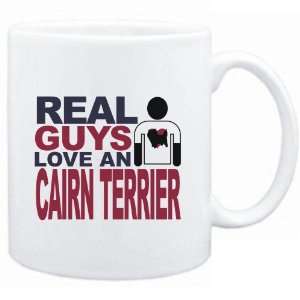 Mug White  Real guys love a Cairn Terrier  Dogs:  Sports 