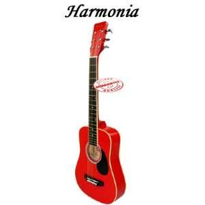  Harmonia Acoustic Guitar 34 Inches Red MD 034 RD: Musical 