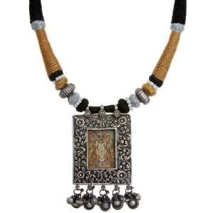  Shri Nath Ji Necklace with Cord   Sterling Silver 