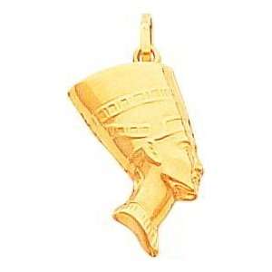  14K Gold Nefertiti Charm: Jewelry