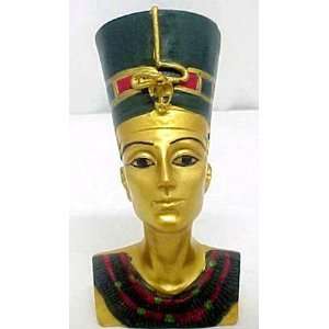    Small Acienct Egyptian Queen Nefertiti Bust Statue