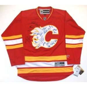  2011 Calgary Flames Team Signed Jersey Iginla Coa: Sports 