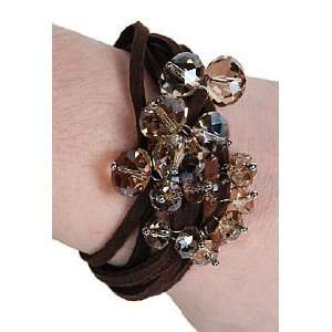  Crystal and Suede Pull Bracelets Jewelry