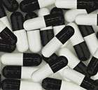 100 empty gelatin capsules fill black white colored sz0 returns