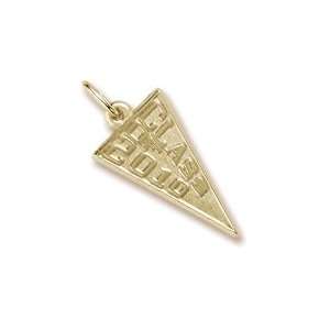 Class Of 2010 Charm in Yellow Gold Jewelry