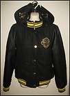 NWT DEREON Woman Winter Jacket Coat Sz.Medium Black/Gold Retail $100