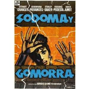  Sodom and Gomorrah (1963) 27 x 40 Movie Poster Spanish 