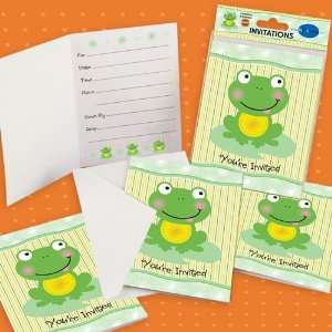  Froggy Frog Fill in Invitations (8 count): Toys & Games