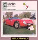 1966 1967 1968 BIZZARINI GT 5300 STRADA Car SPEC CARD