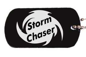 Storm Chaser Dog Tag w/chain   Black  