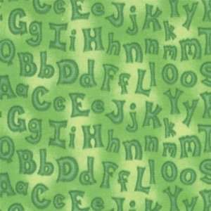   Alphabet Letters Green Fabric by Cheri Strole: Arts, Crafts & Sewing
