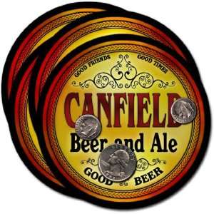  Canfield, OH Beer & Ale Coasters   4pk 