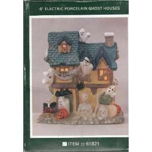    6 Electric Porcelain Ghost House Halloween: Everything Else