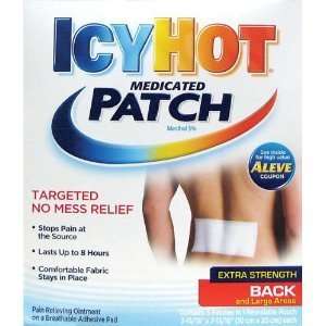   ICY HOT PATCH LGE BACK SZE E/S , LARGE BACK SIZE EXTRA STRENG: Beauty