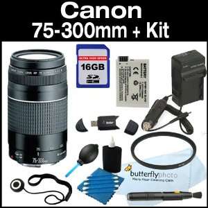   Zoom Lens + UV Filter + Power Package For Canon T3i, T2i: Camera