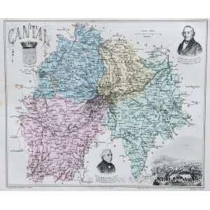  Vuillemin Map of Cantal (1886): Office Products