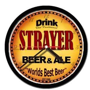  STRAYER beer and ale cerveza wall clock: Everything Else