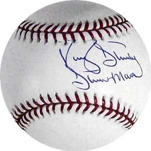   MLB Baseball with Strawman Inscription 