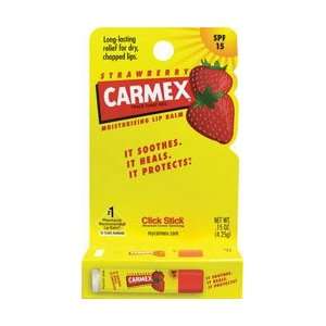  Carmex Strawberry Lip Balm 0.15 oz Balm: Health & Personal 