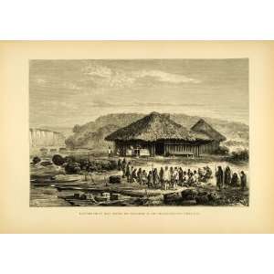   Departure Mass Straw House Priest   Original Engraving: Home & Kitchen