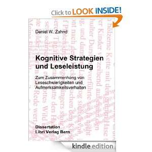 Kognitive Strategien und Leseleistung (German Edition): Daniel W 