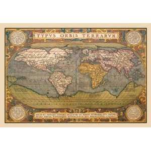  Exclusive By Buyenlarge World Map 12x18 Giclee on canvas 