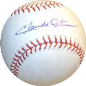  Claude Osteen Autographed Baseball (Dodgers): Sports 