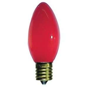   Of 4 Opaque Red C9 Replacement Christmas Light Bulbs: Home & Kitchen