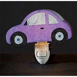  Childrens Quality Designed Purple Car Bedroom Night Light Baby