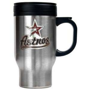  Houston Astros MLB Stainless Steel Travel Mug: Sports 