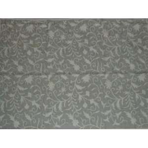   Neutrals on Grey Chain Stitched Wool Rug(3X5FT): Furniture & Decor