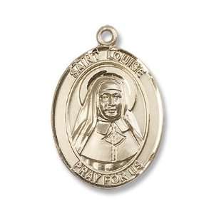 14kt Gold St. Louise de Marillac Medal Jewelry