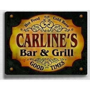  Carlines Bar & Grill 14 x 11 Collectible Stretched 