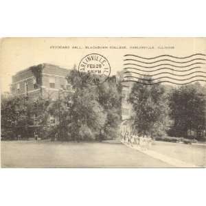   Postcard   Stoddard Hall   Blackburn College   Carlinville Illinois