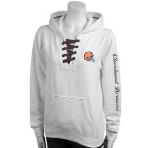  Cleveland Browns White Ladies Best Bet Pullover Hoody 