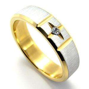 Men Women Gold Silver Love Stainless Steel Ring Size 9  
