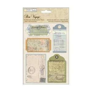 Paper Company Bon Voyage Chipboard Stickers 4.5X6 Sheet Journaling 