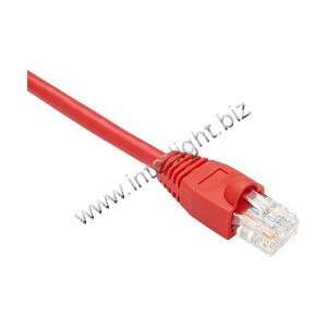 CAT5E CROSSOVER CABLE, UTP, RED, SNAGLESS, 15FT   CABLES/WIRING 